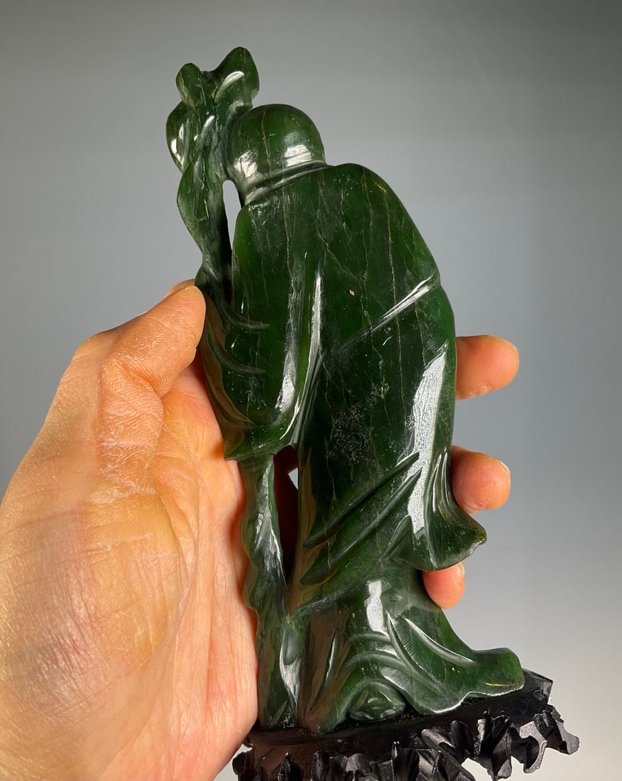 An Exquisite Jasper Figure Ornament - 5