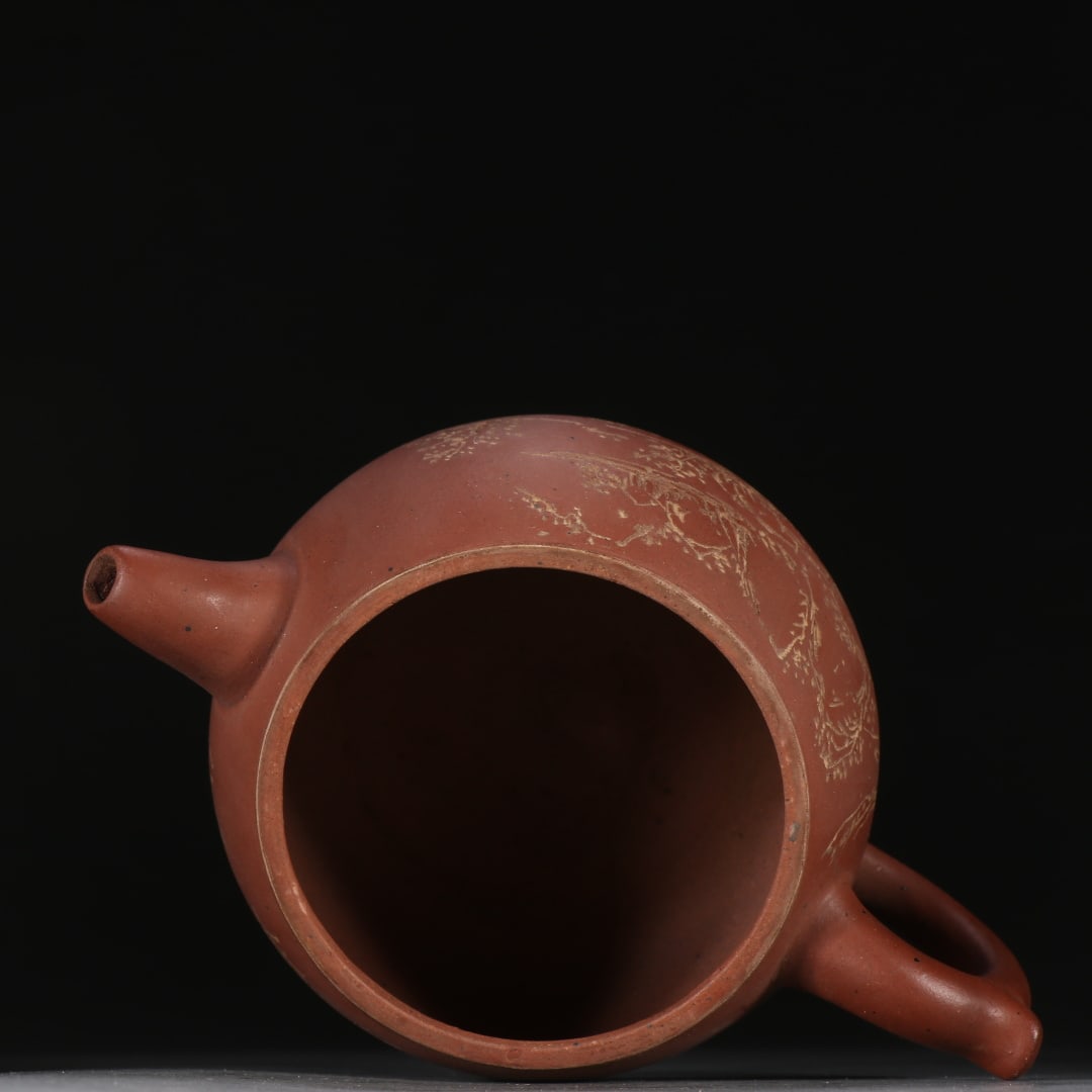An Exquisite Purple Sands Landscape Pattern Teapot - 8