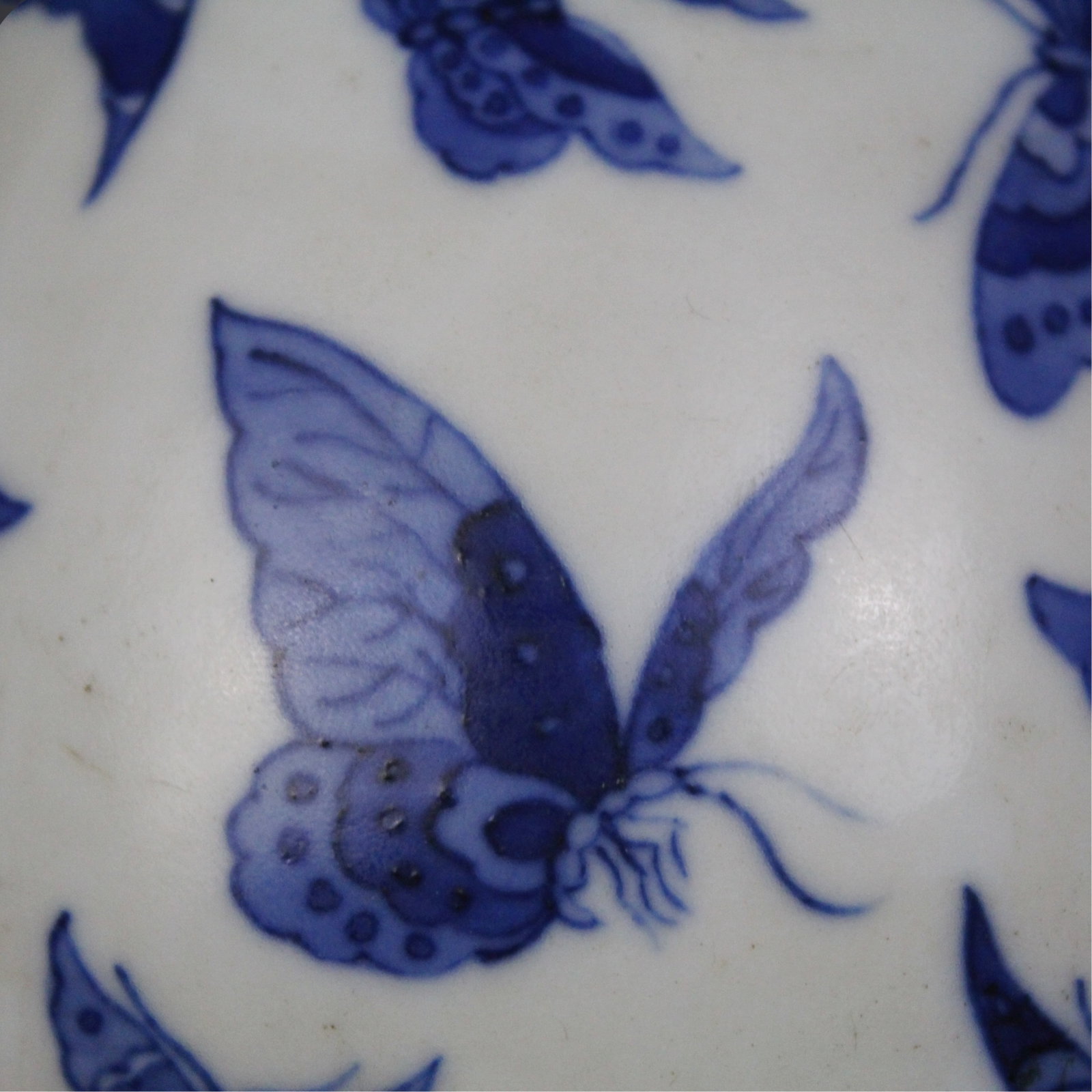 An Exquisite Blue and White Butterfly Pattern Vase - 3