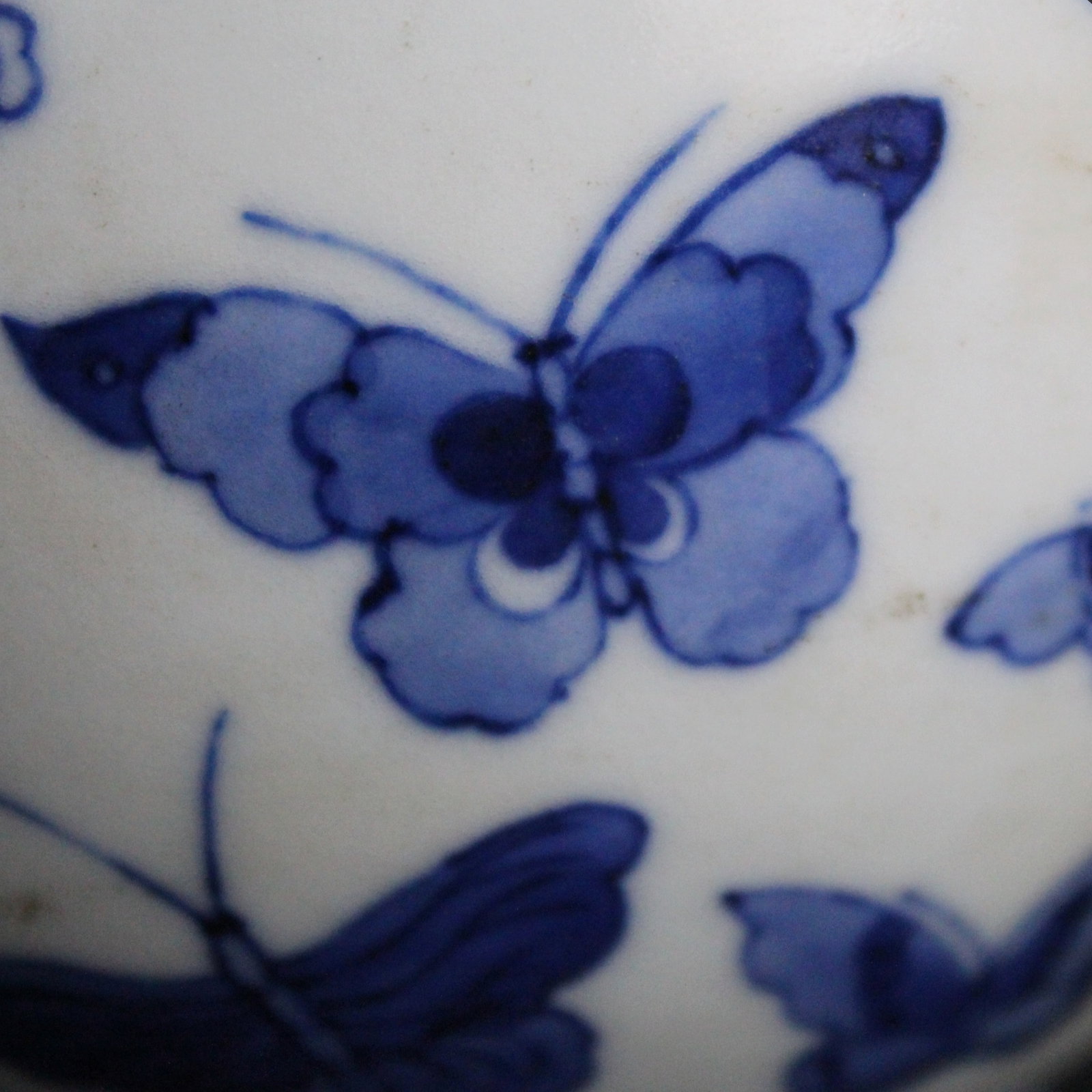An Exquisite Blue and White Butterfly Pattern Vase - 6