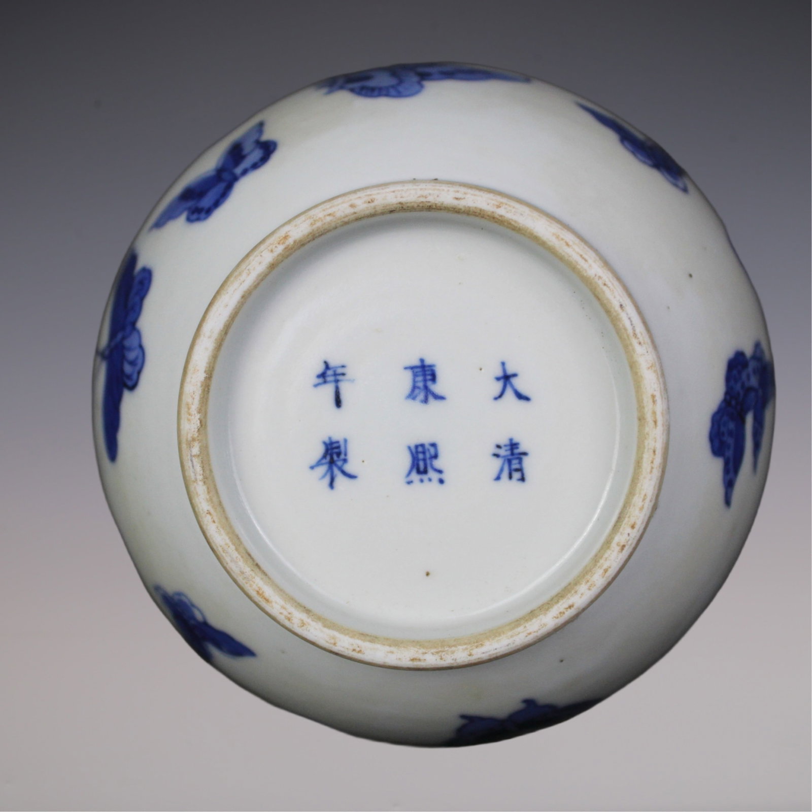 An Exquisite Blue and White Butterfly Pattern Vase - 9