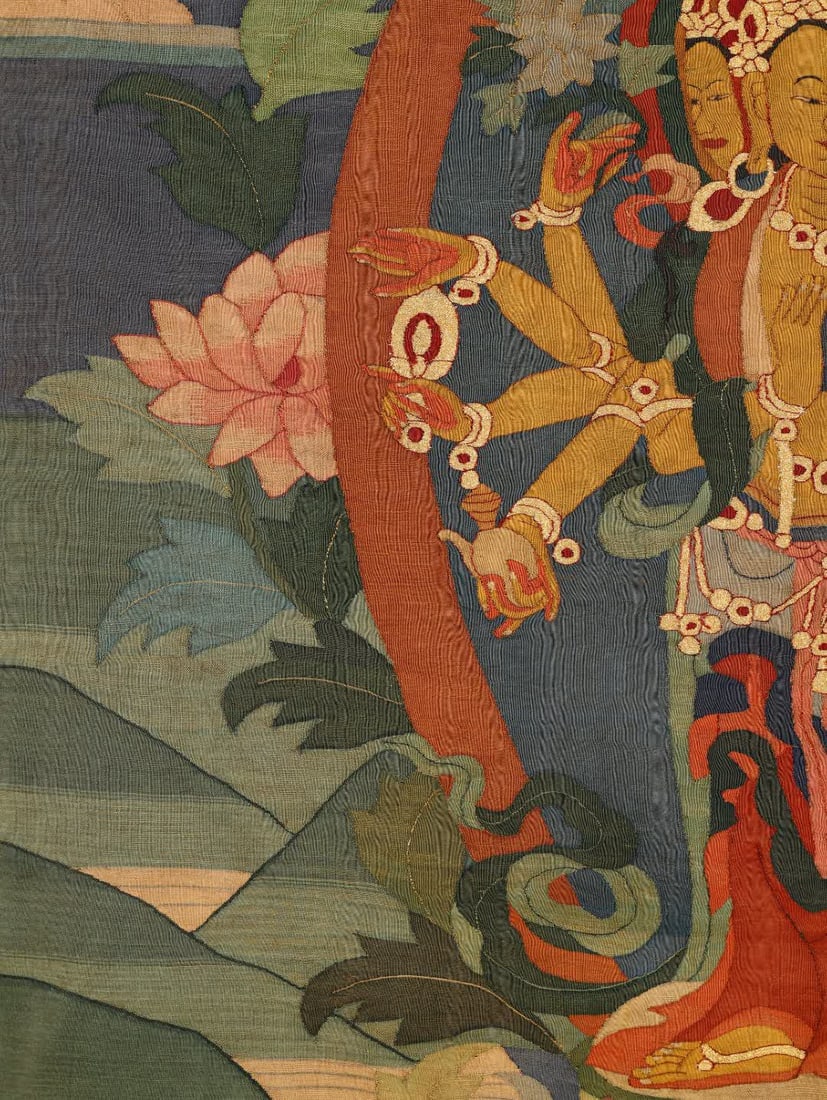 A Qing Dynasty kesi thangka - 5