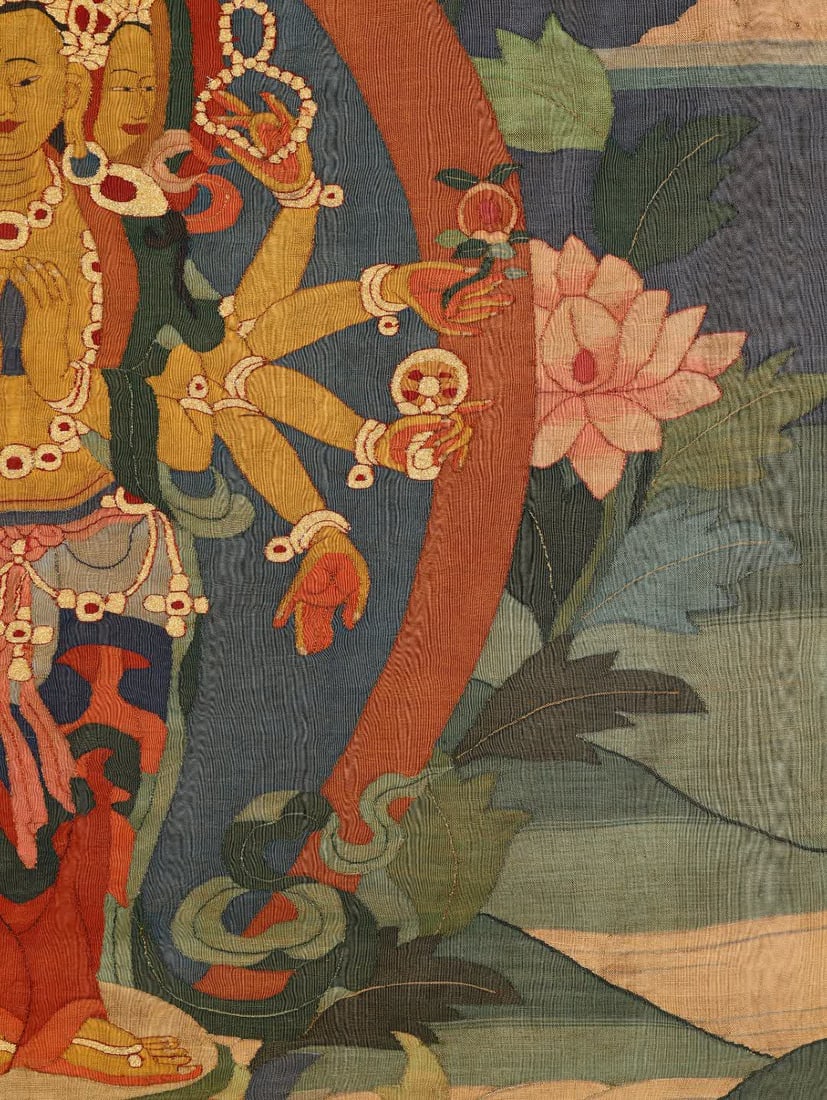 A Qing Dynasty kesi thangka - 6
