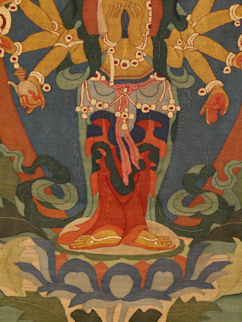 A Qing Dynasty kesi thangka - 7
