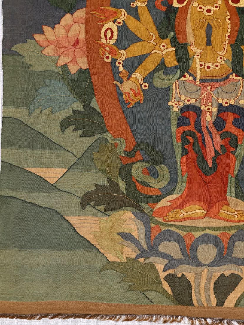 A Qing Dynasty kesi thangka - 8