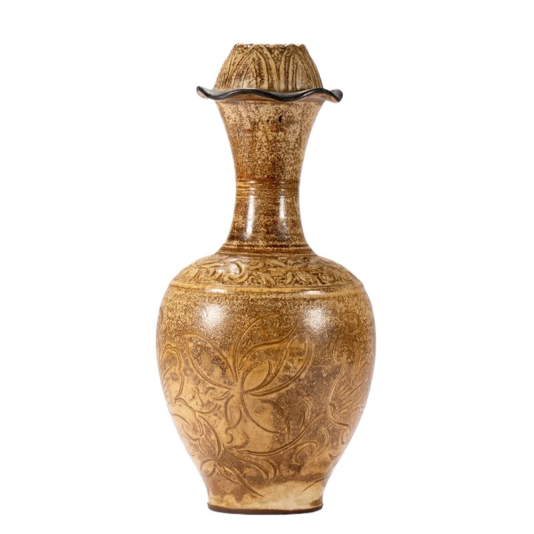 A Song Dynasty porcelain appreciation vase: Song Dynasty porcelain appreciation vase SIZE: L:11cm W:11cm H:27cm W:710g (The Dimensions Of All Batches Are Manually Measured.If You Need More Detailed Information, Please Contact Our Customer