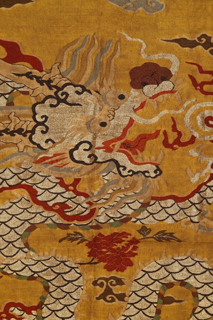 A Qing Dynasty kesi dragon-pattern embroidery piece - 2