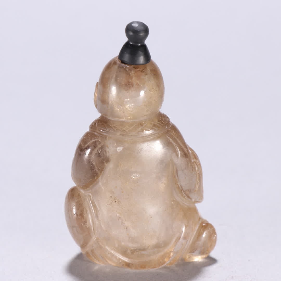 A tea crystal figure snuff bottle - 5