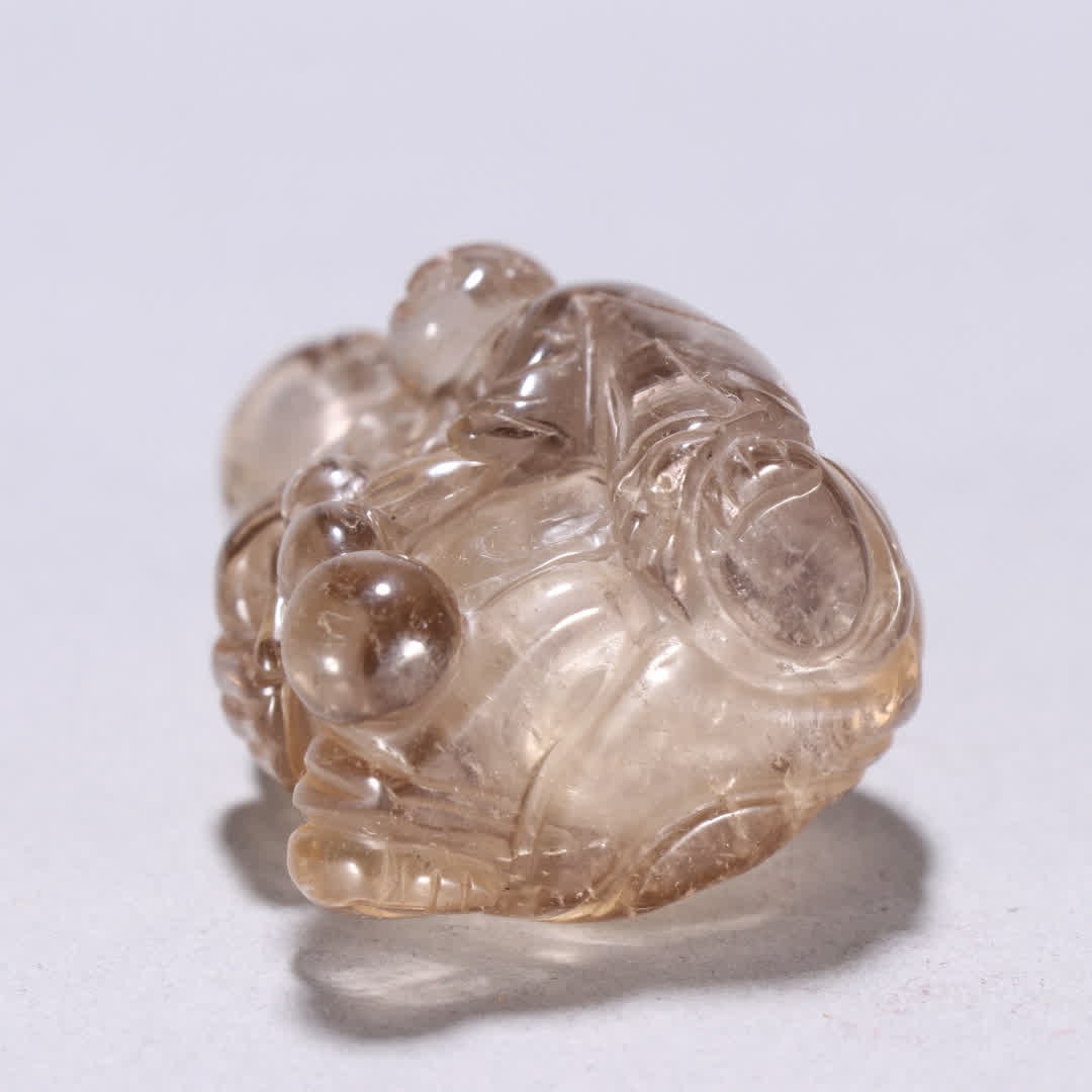A tea crystal figure snuff bottle - 9