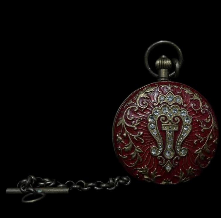 A late Qing dynasty double-leaf pure copper pocket watch: Late Qing Dynasty double-leaf pure copper pocket watch SIZE: D:55mm (The Dimensions Of All Batches Are Manually Measured.If You Need More Detailed Information, Please Contact Our Customer Service