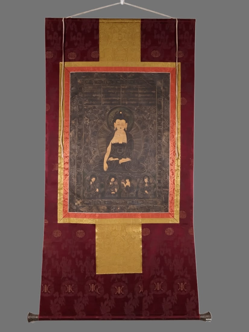 A Shakyamuni Thangka (1 of 9)