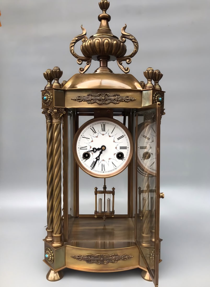 A late Qing European mechanical clock - 7
