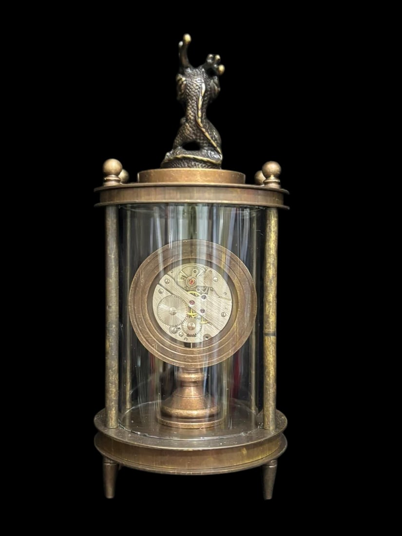 A late Qing dynasty bronze mantel clock - 2
