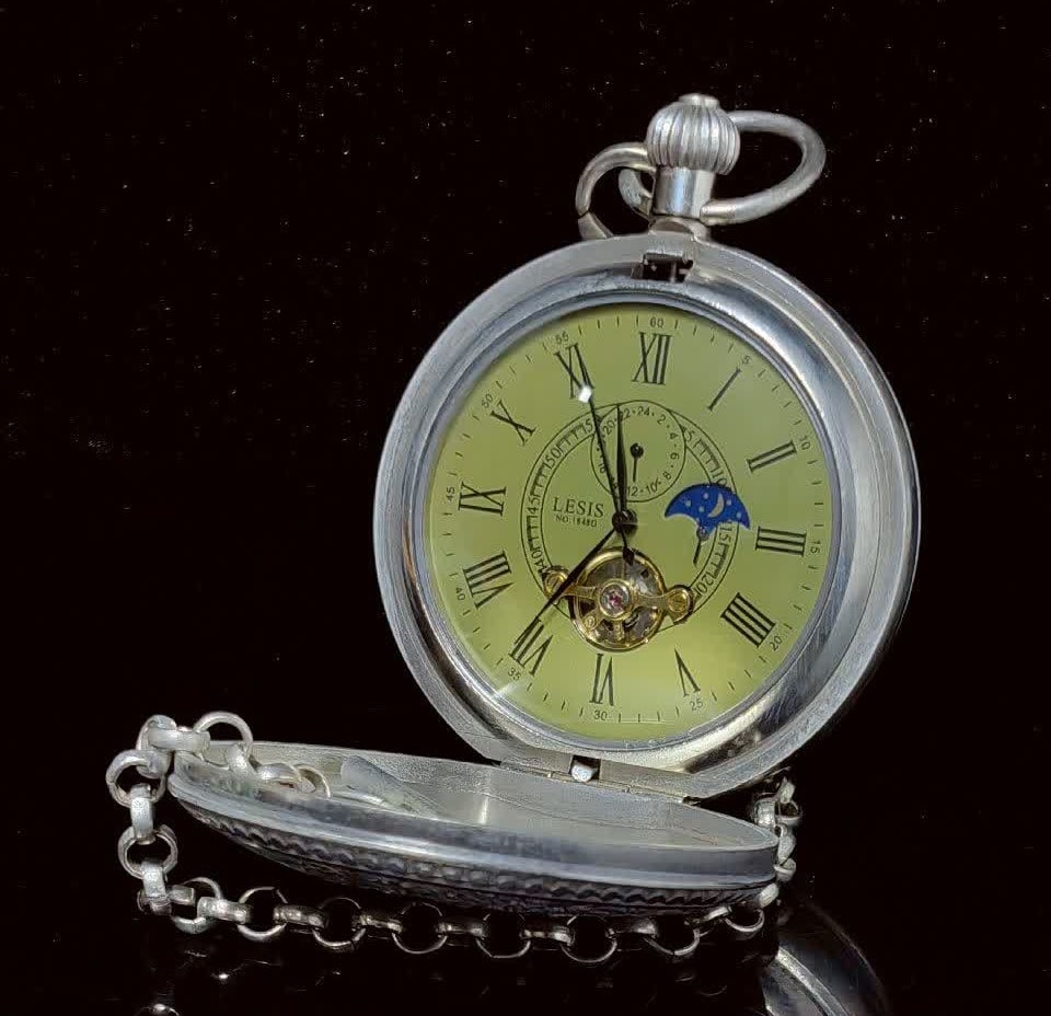 A late Qing patterned hunting shell pocket watch - 2