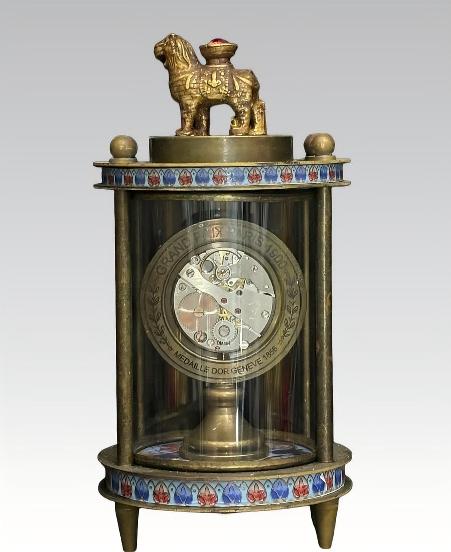 A late Qing dynasty cloisonne hand clock - 2