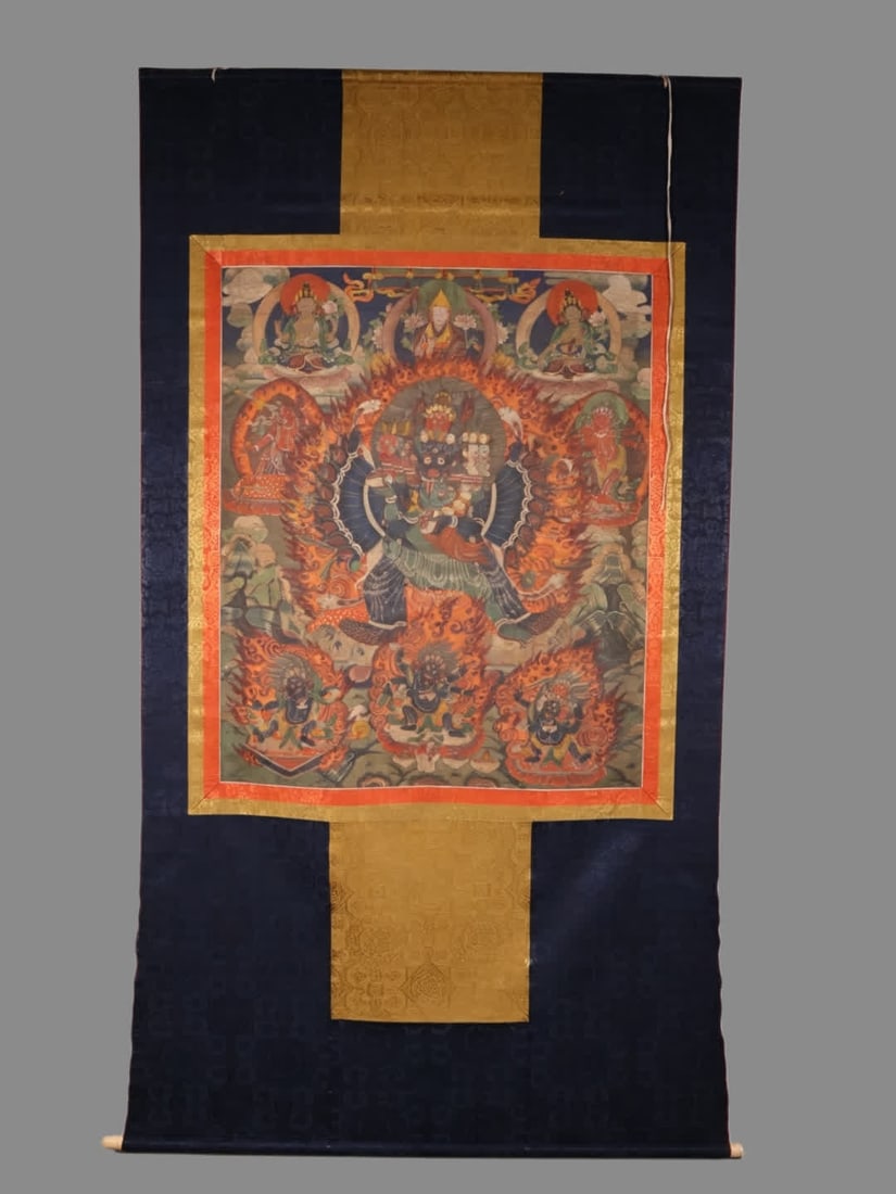 A Qing Dynasty Great Vajra Thangka (1 of 10)