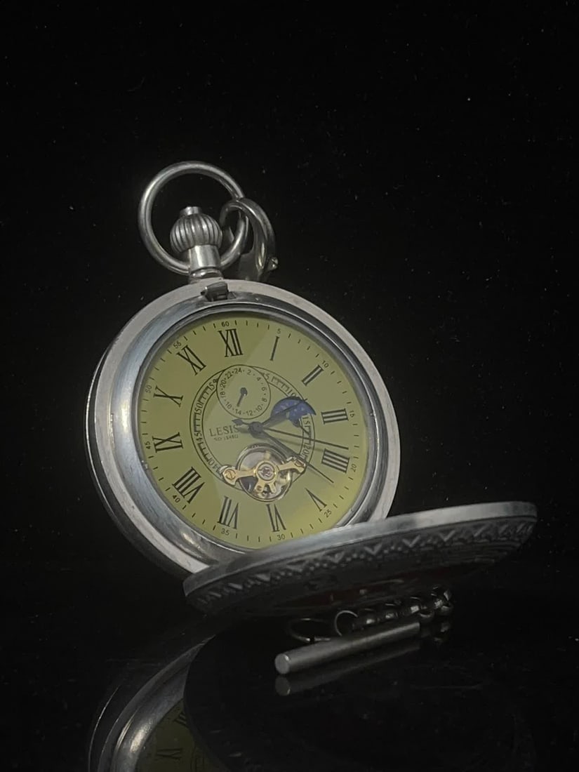 A late Qing dynasty double-open pocket watch - 2