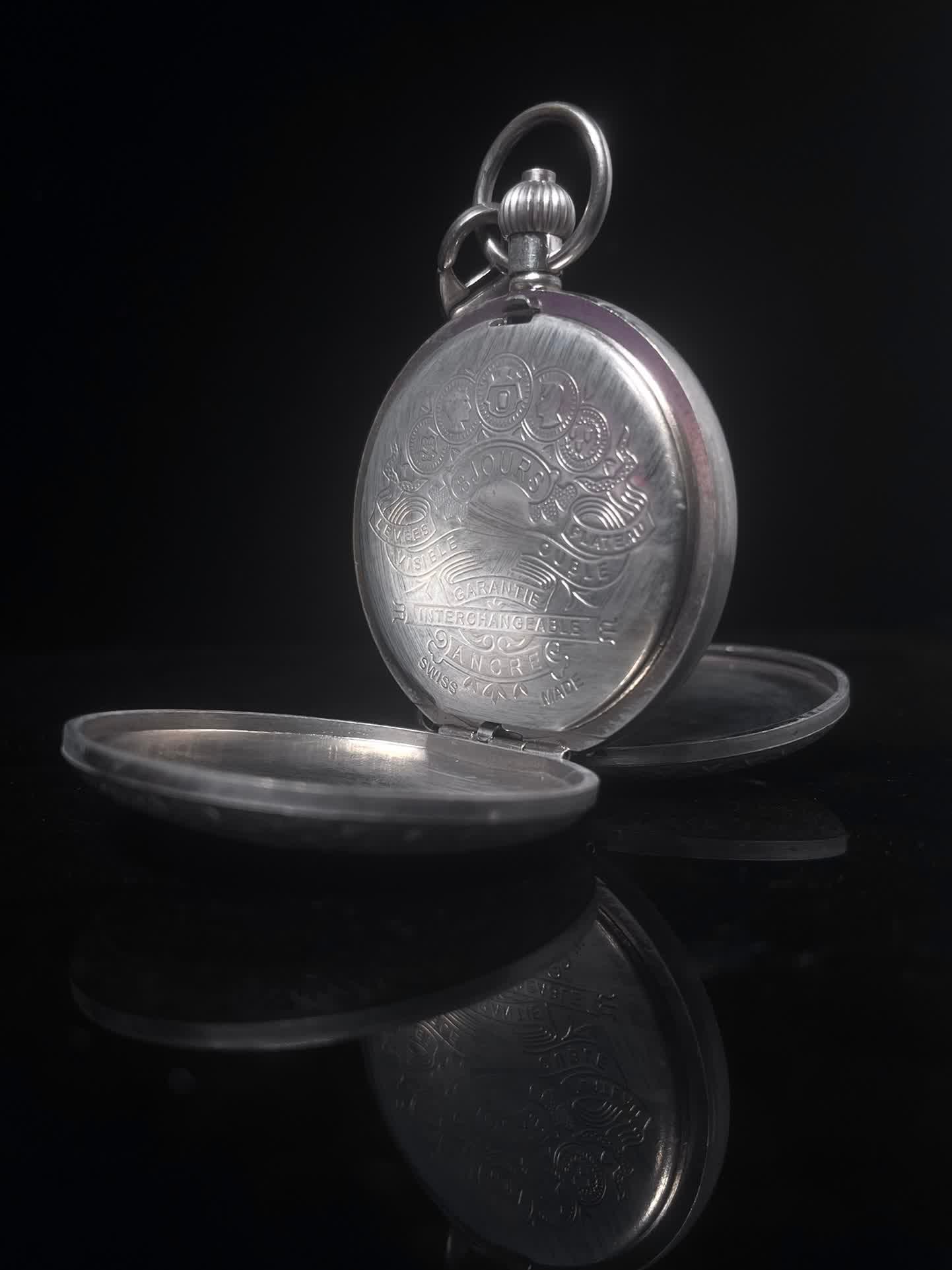 A late Qing dynasty double-open pocket watch - 3