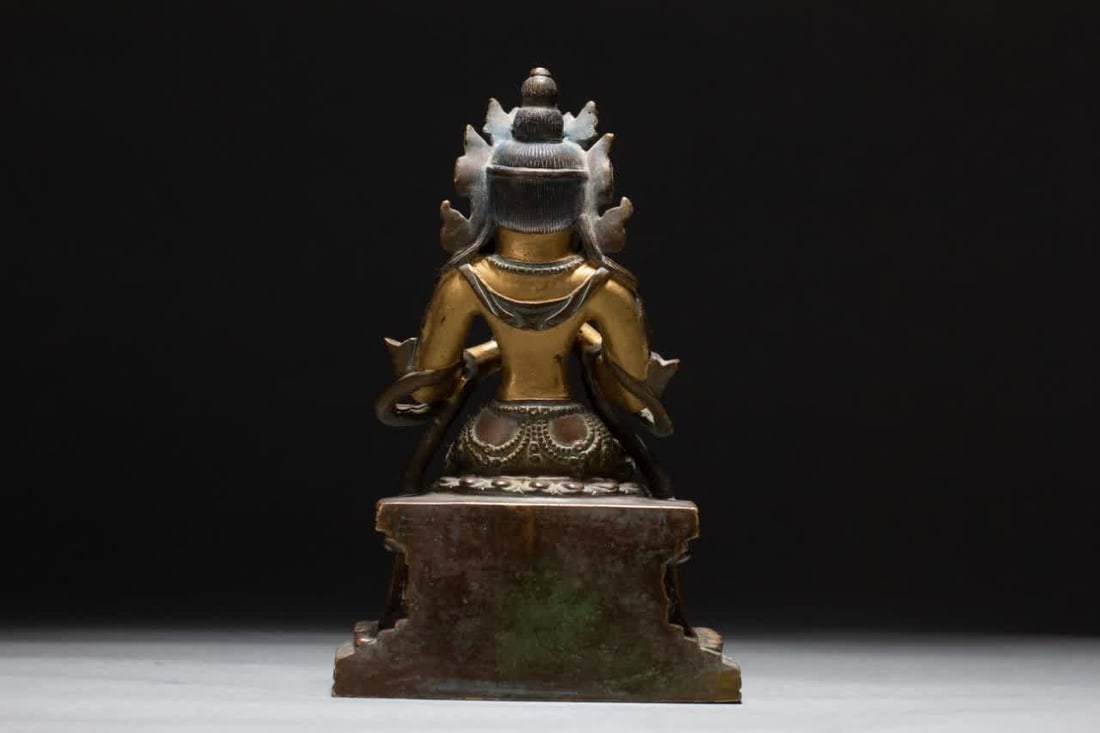One Ming Dynasty bronze Buddha - 7