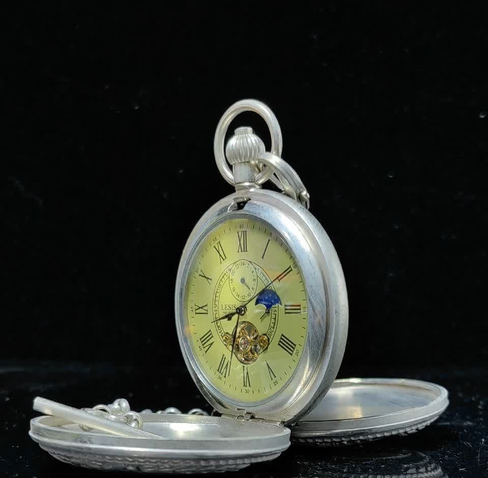 A late Qing dynasty double-open pocket watch - 5