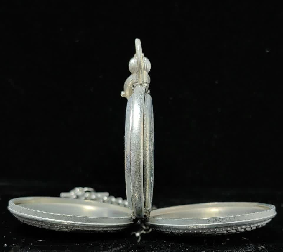 A late Qing dynasty double-open pocket watch - 6