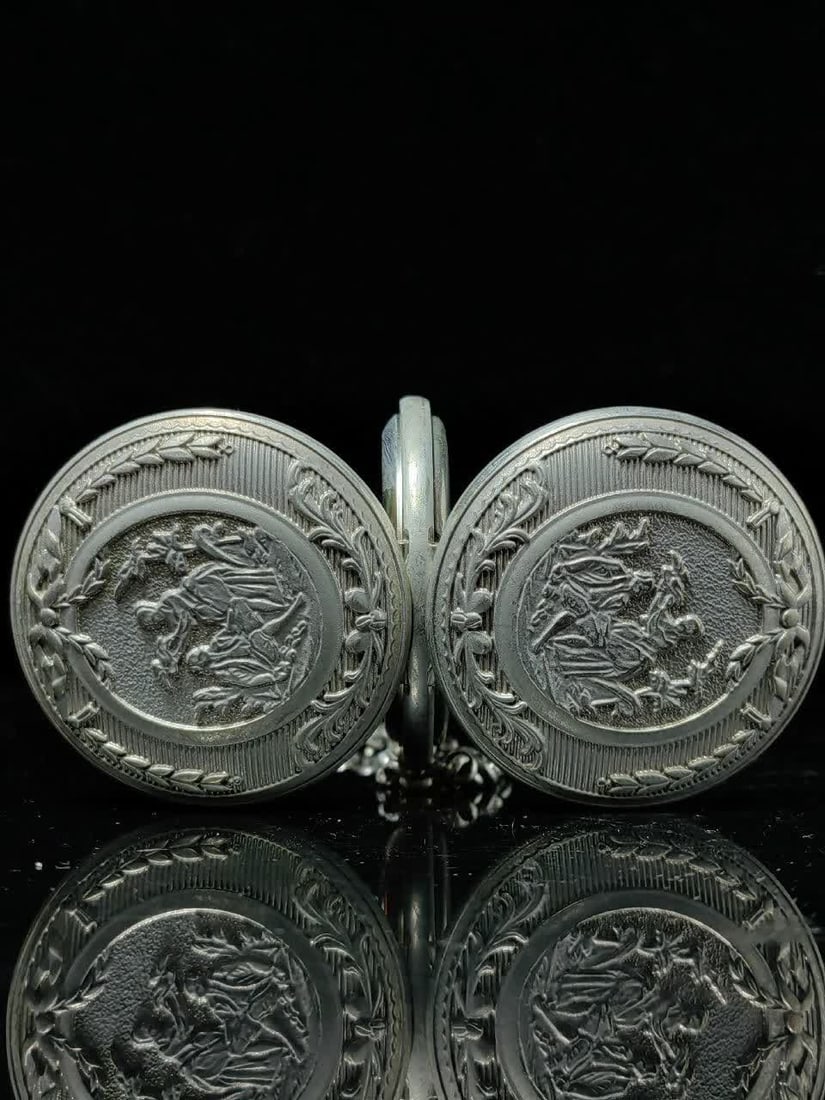 A late Qing dynasty double-open pocket watch - 7