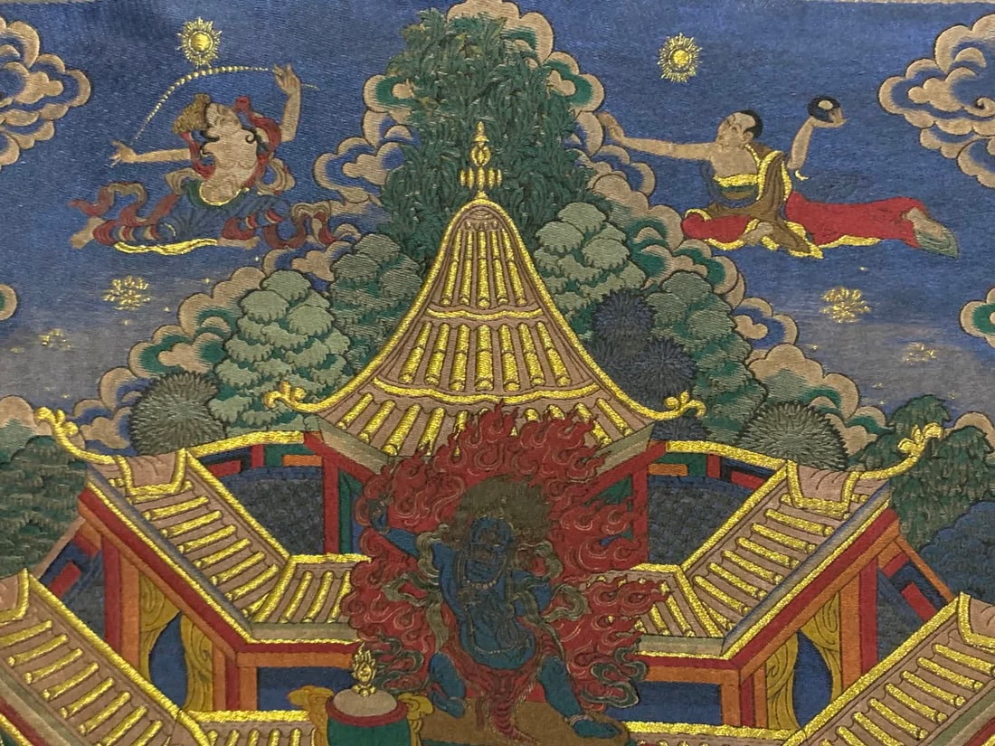 A Tibetan treasure king thangka - 7
