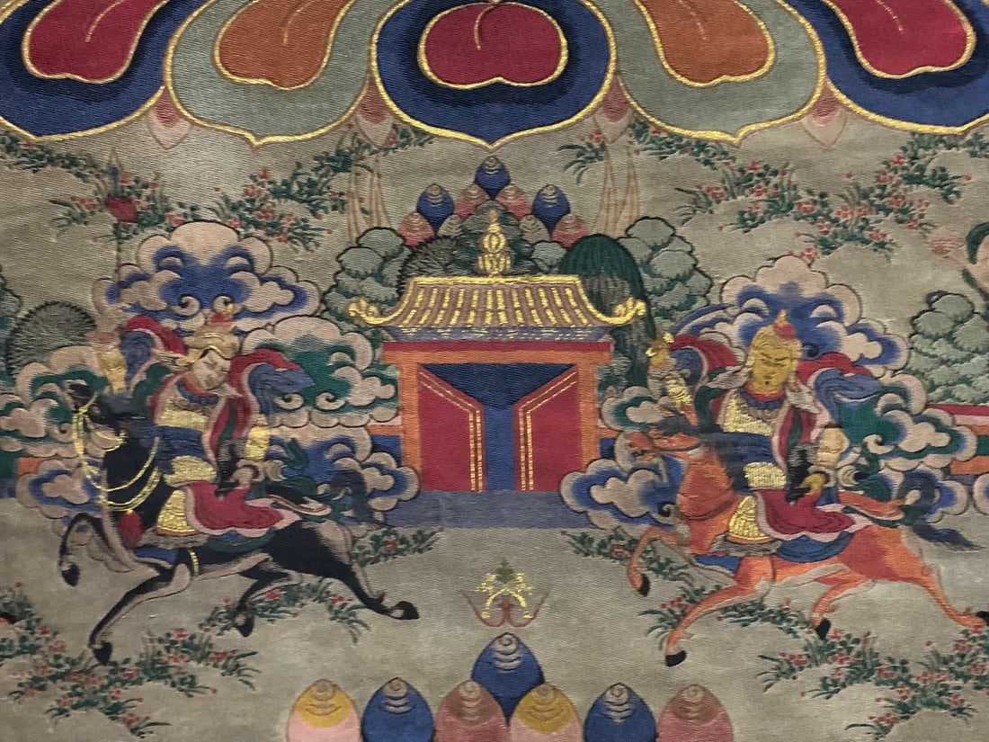 A Tibetan treasure king thangka - 8