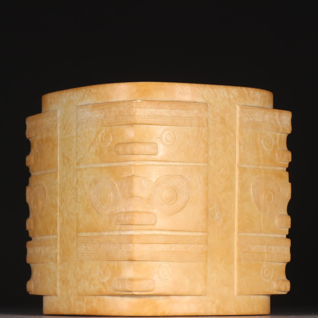 A Han Dynasty ancient jade cong - 7