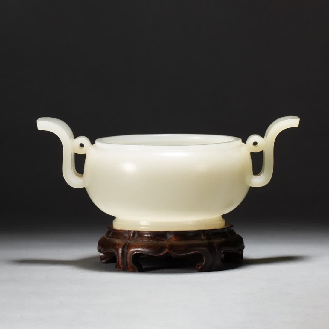 A Qing Dynasty white jade censer (1 of 9)