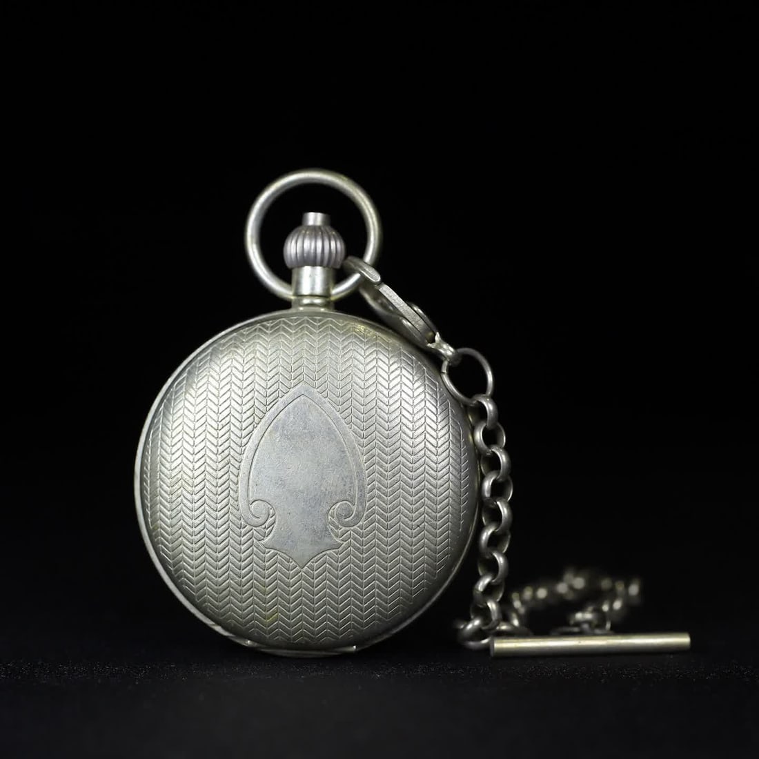 A late Qing Tibetan-seal double-opening pocket watch: Late Qing Tibetan and Sealed Double-Open Pocket Watch SIZE: D:5cm (The Dimensions Of All Batches Are Manually Measured.If You Need More Detailed Information, Please Contact Our Customer Service