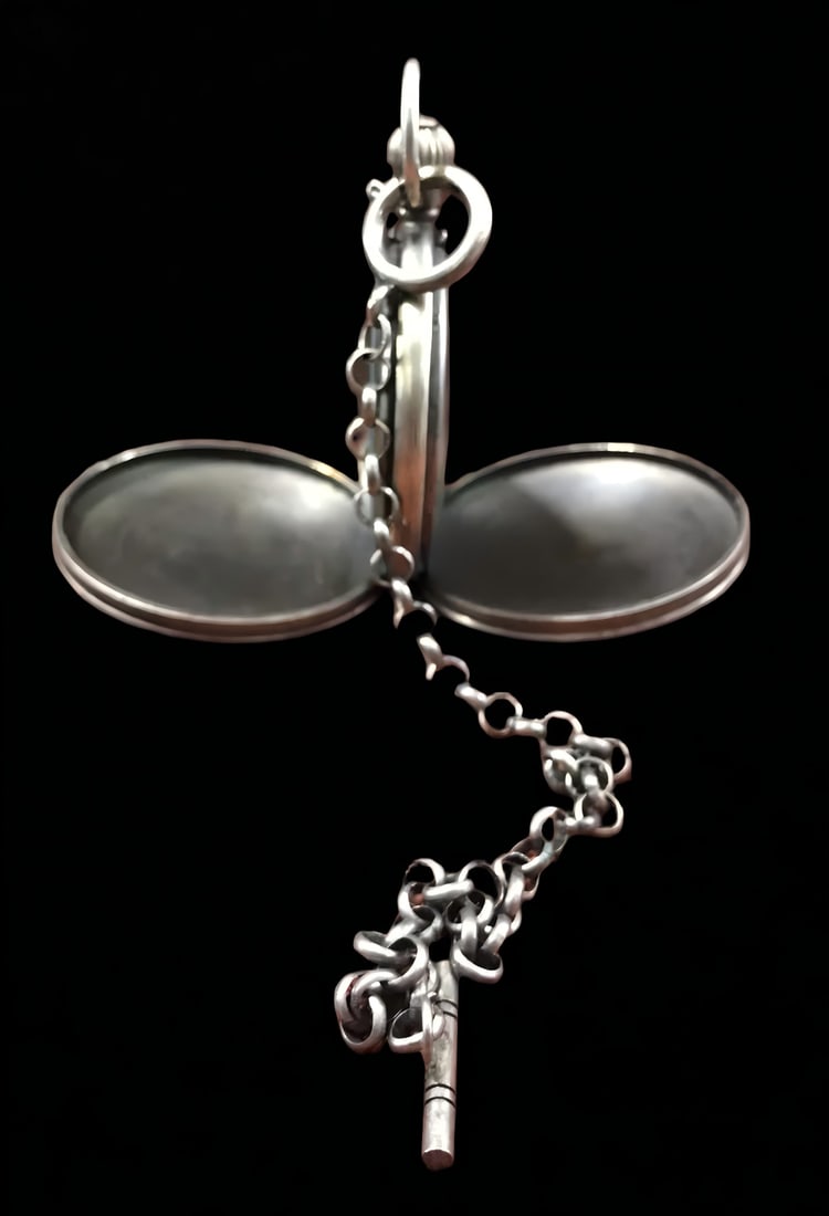 A late Qing mechanical pocket watch - 8