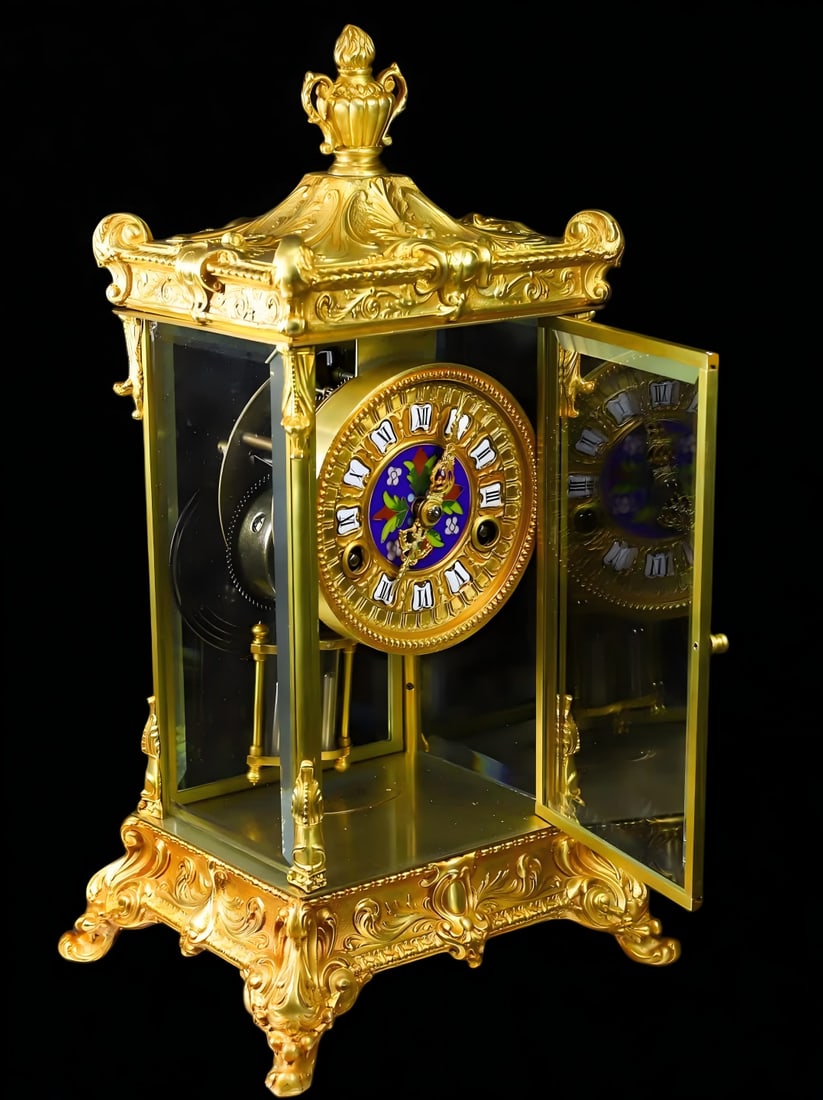An 18th-century gilded enamel Siming bell - 4