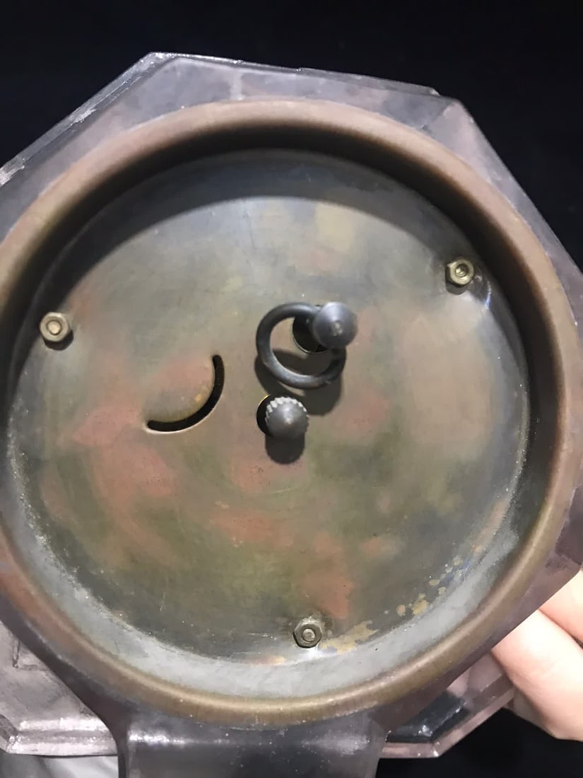A late Qing Japanese leather case clock - 6