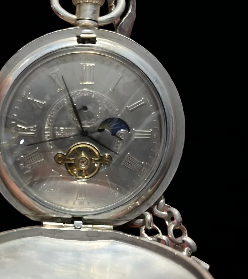 A late Qing dynasty double-open pocket watch - 2