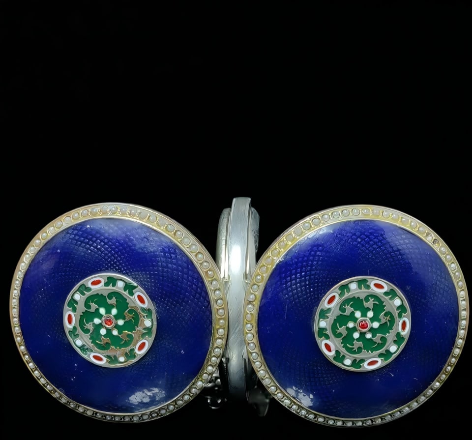 A late Qing dynasty double-open pocket watch - 6