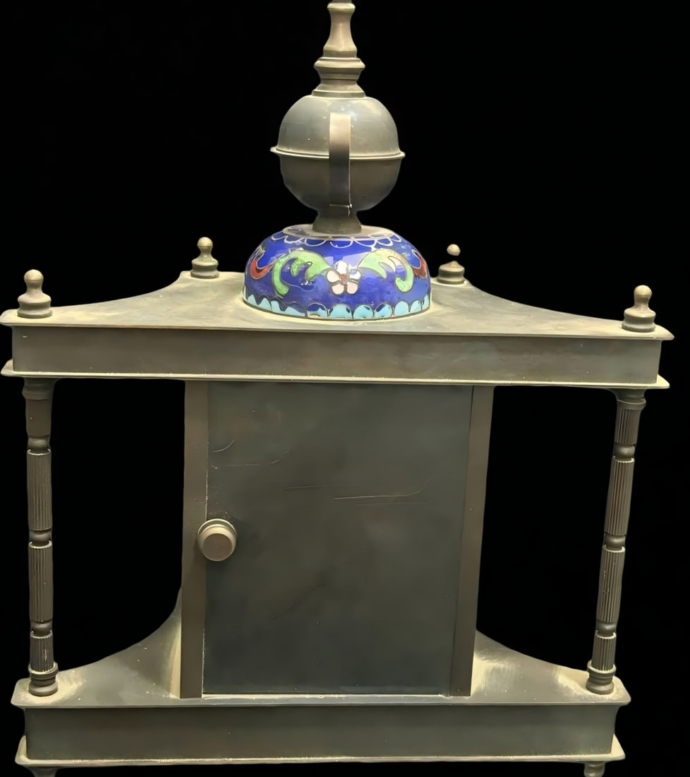 A late Qing dynasty cloisonne hand clock - 2