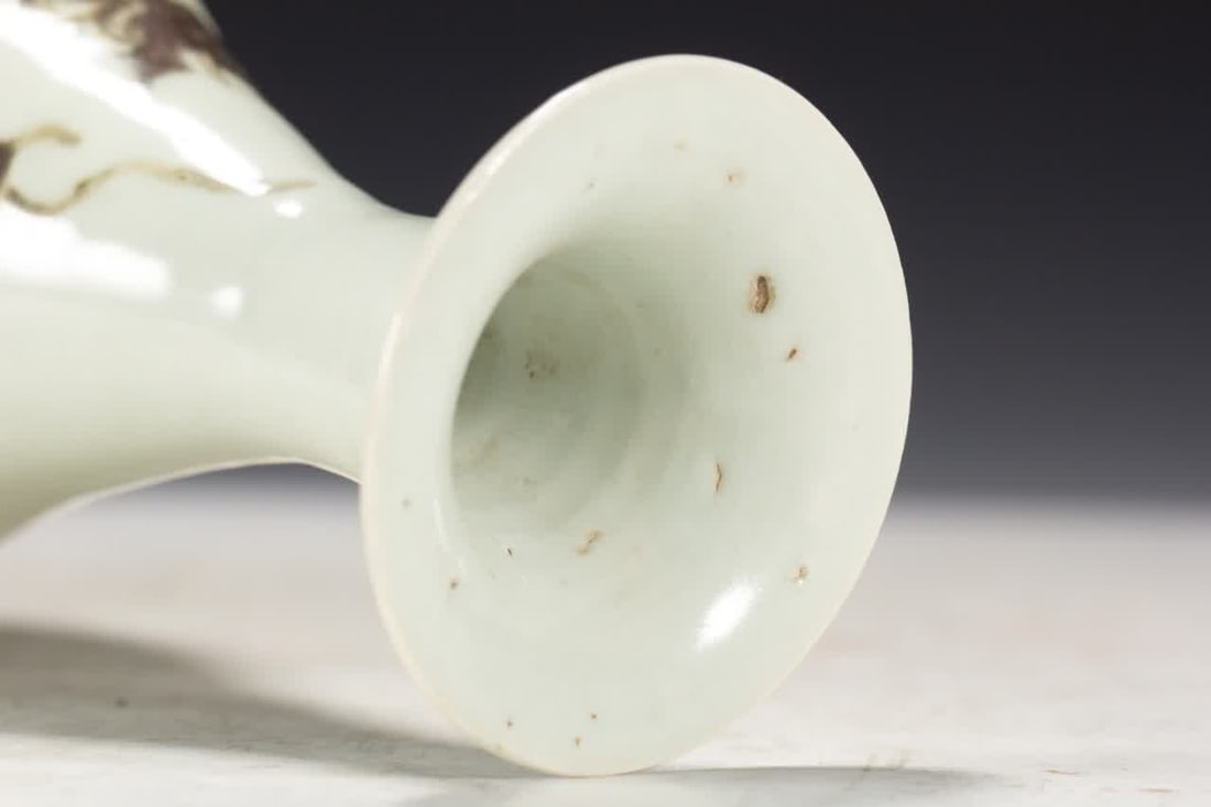 One Ming Dynasty underglaze red dragon pattern vase - 4