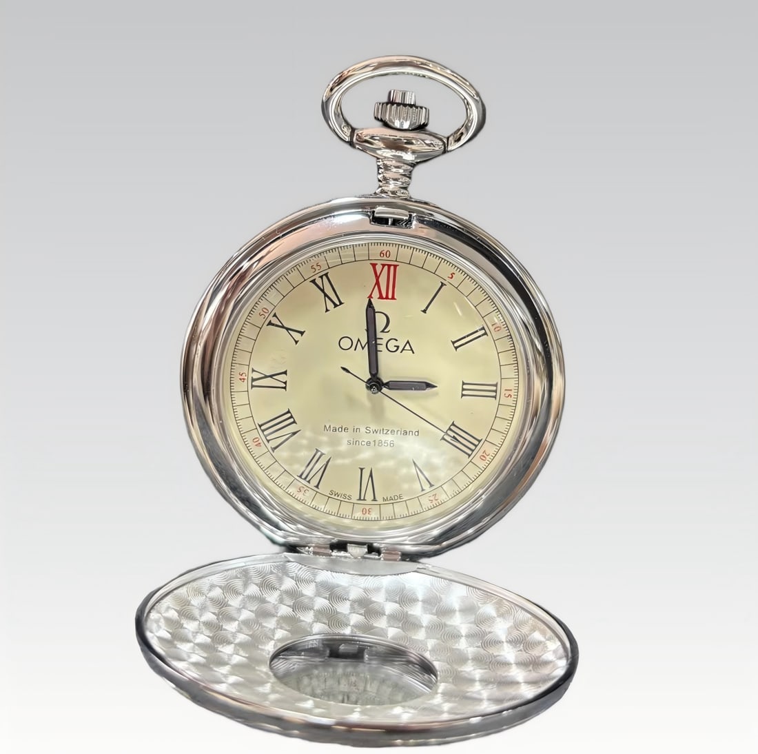 A Omega Shell Hunt pocket watch - 3