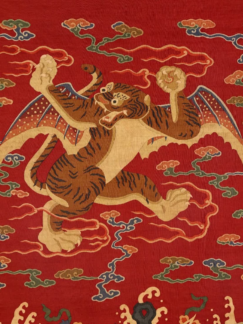 One piece: Qing Dynasty kesi flying tiger - 2
