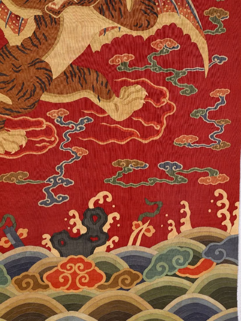 One piece: Qing Dynasty kesi flying tiger - 6