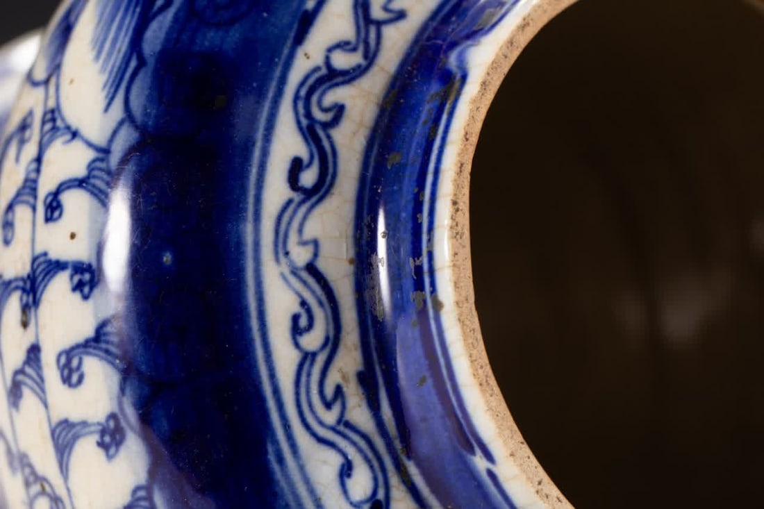 A Ming dynasty blue-and-white jar - 6