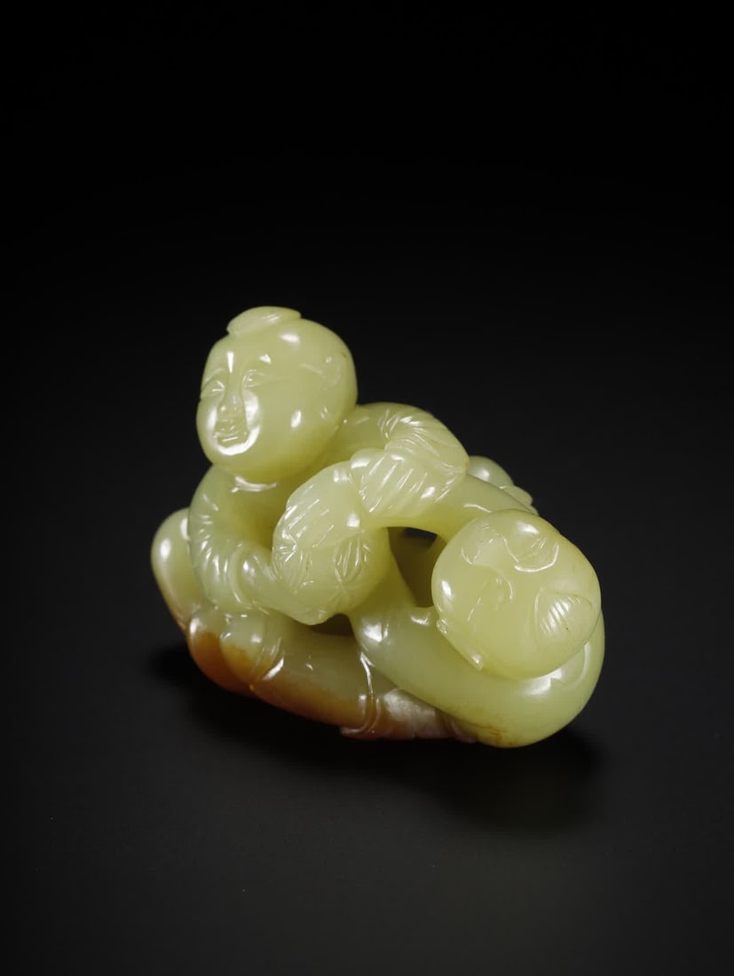 One piece Hetian Topaz Child - 2