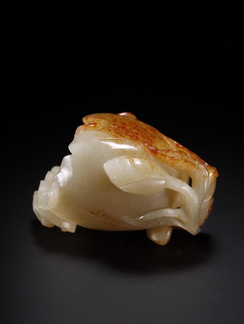 A Hetian jade lotus leaf cup - 10