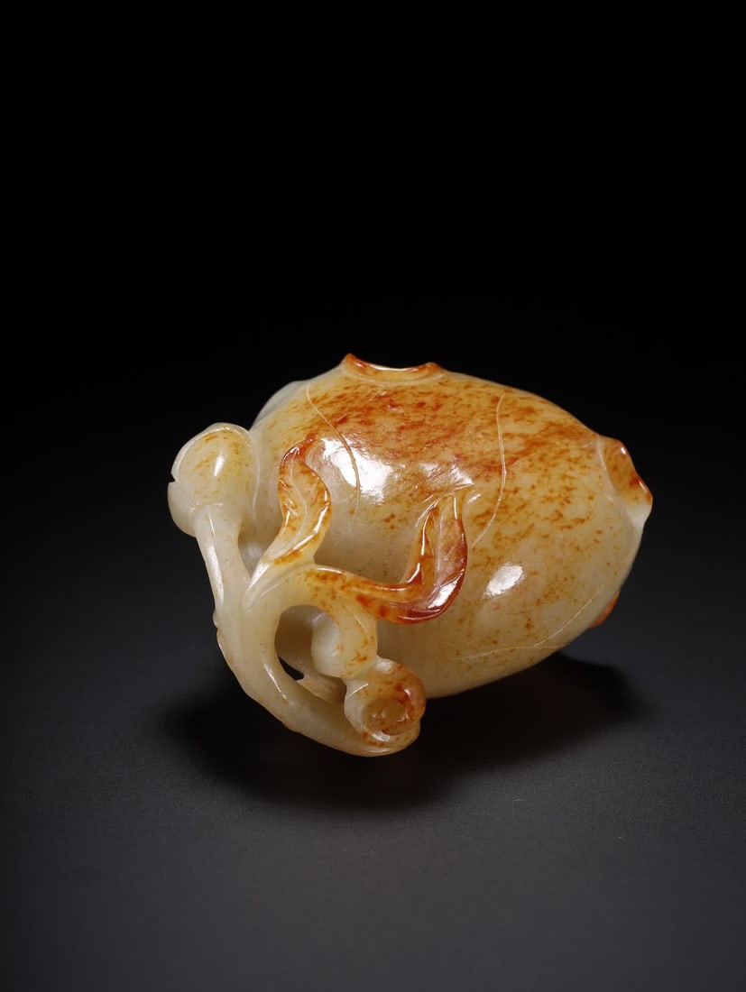 A Hetian jade lotus leaf cup - 6