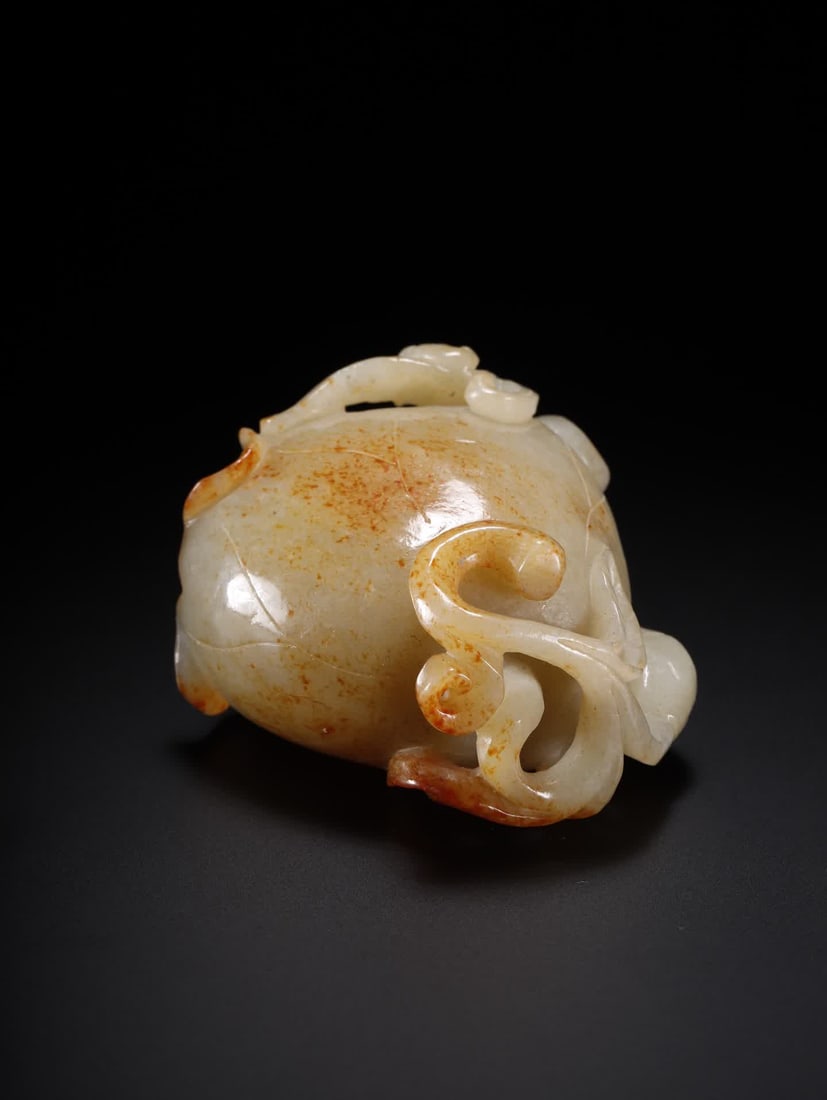 A Hetian jade lotus leaf cup - 7