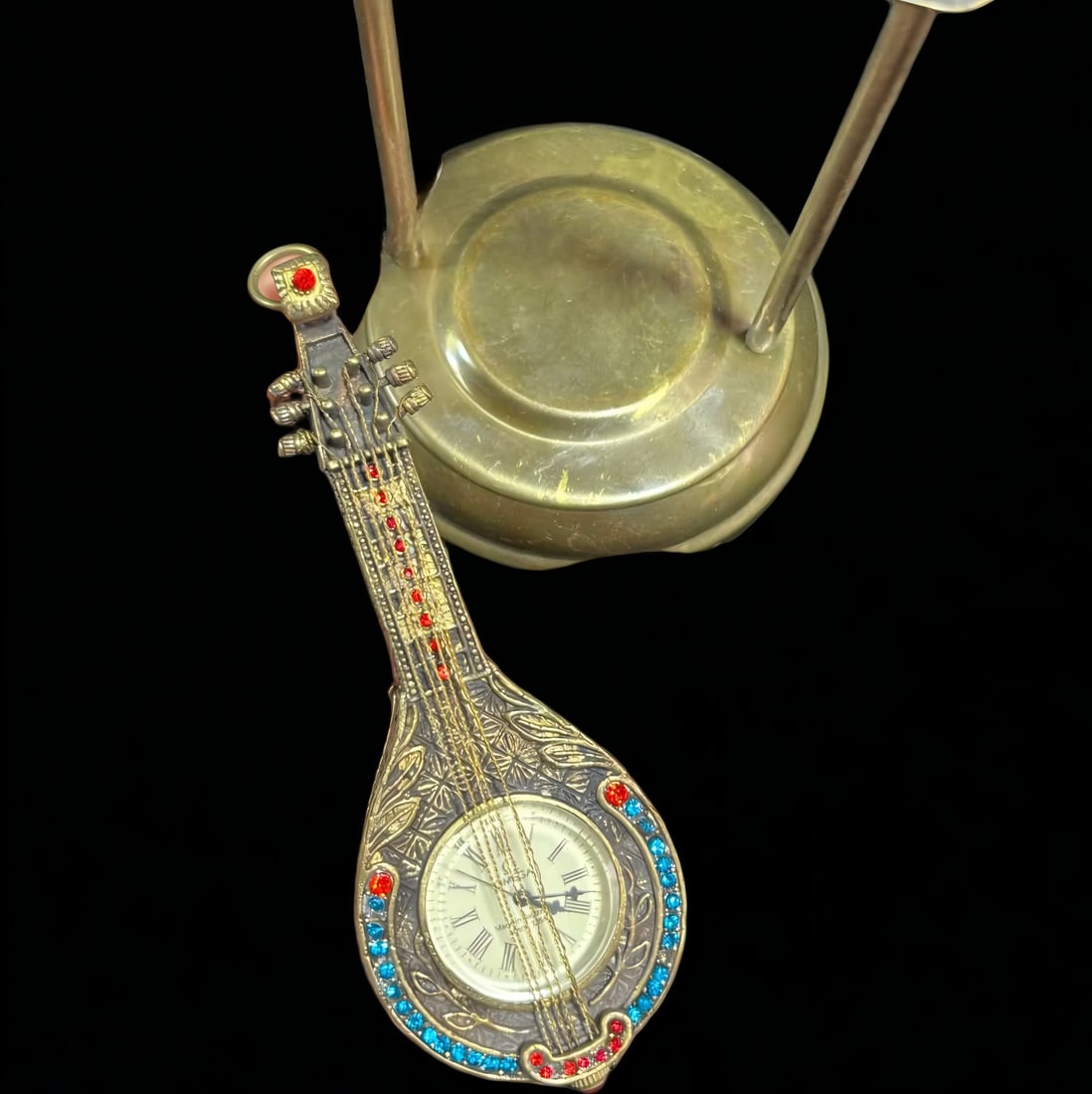 A late Qing dynasty copper pipa mechanical clock - 4