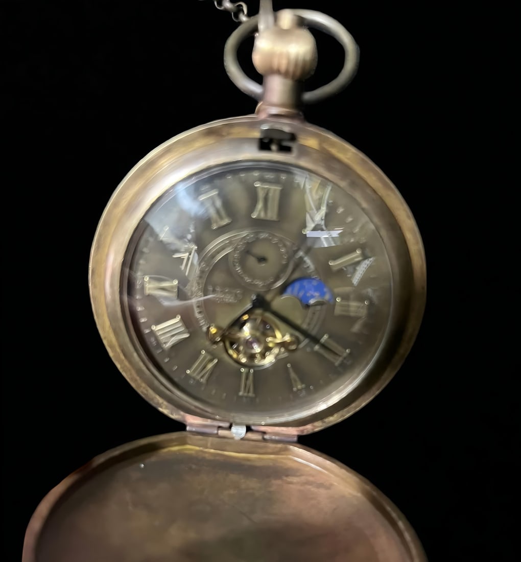 A late Qing dynasty double-open pocket watch - 2