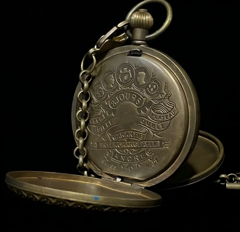 A late Qing dynasty double-open pocket watch - 3
