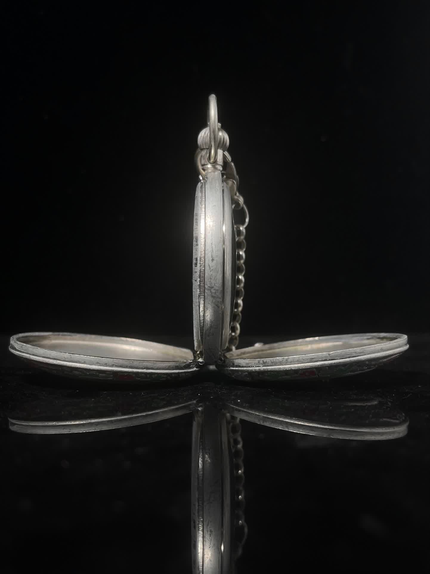 A late Qing dynasty double-open pocket watch - 5
